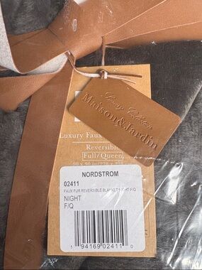 Luxury Faux Fur Reversible Blanket - Night